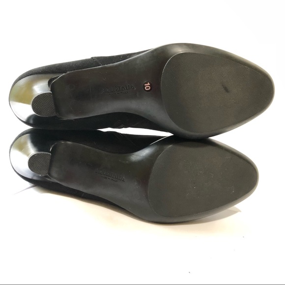 Aquatalia black suede heeled boots size 10 - Picture 8 of 8